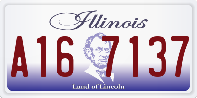 IL license plate A167137