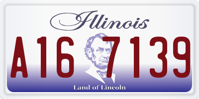 IL license plate A167139