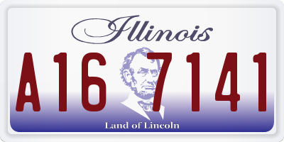 IL license plate A167141