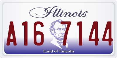 IL license plate A167144