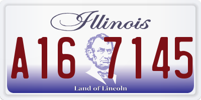 IL license plate A167145