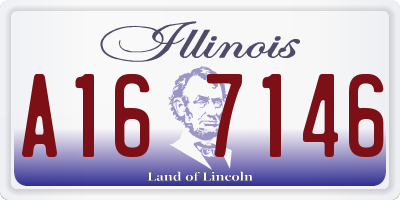IL license plate A167146
