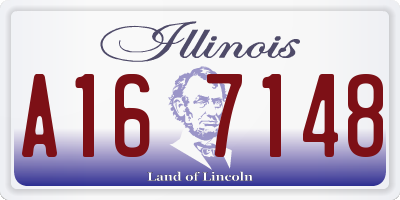 IL license plate A167148