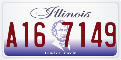 IL license plate A167149