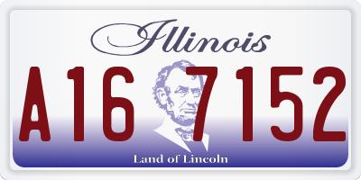 IL license plate A167152