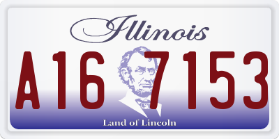 IL license plate A167153