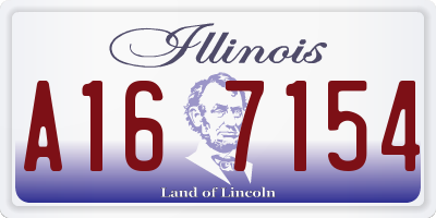 IL license plate A167154