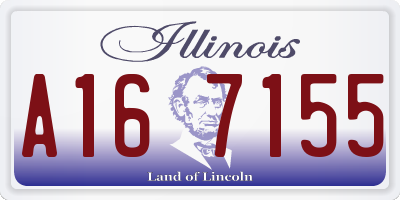 IL license plate A167155