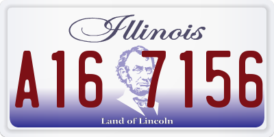 IL license plate A167156