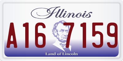 IL license plate A167159