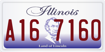 IL license plate A167160