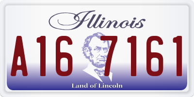 IL license plate A167161