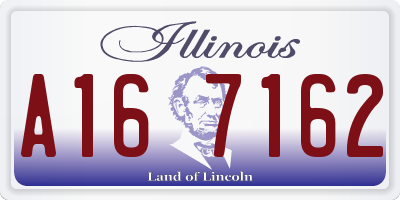IL license plate A167162
