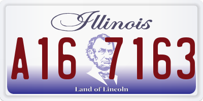 IL license plate A167163