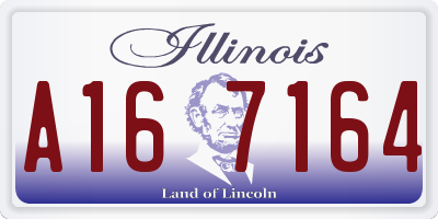 IL license plate A167164