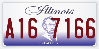 IL license plate A167166
