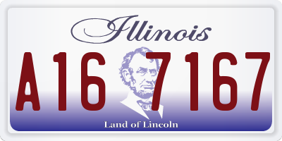IL license plate A167167