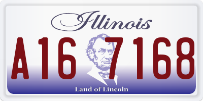 IL license plate A167168