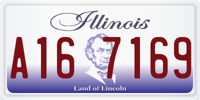 IL license plate A167169