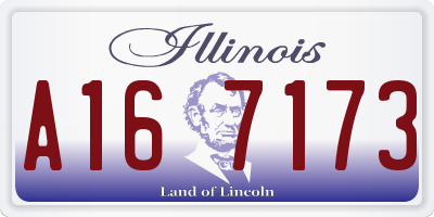 IL license plate A167173