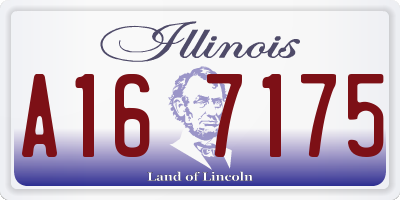 IL license plate A167175