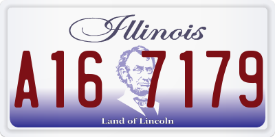 IL license plate A167179