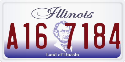 IL license plate A167184