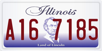 IL license plate A167185