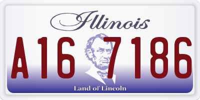 IL license plate A167186