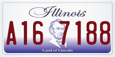 IL license plate A167188