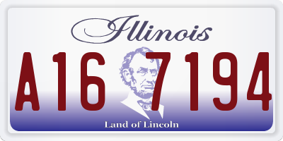 IL license plate A167194