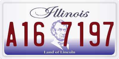 IL license plate A167197