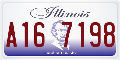IL license plate A167198