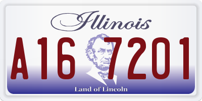 IL license plate A167201
