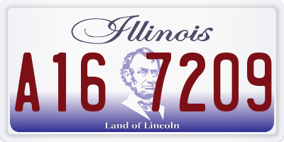 IL license plate A167209
