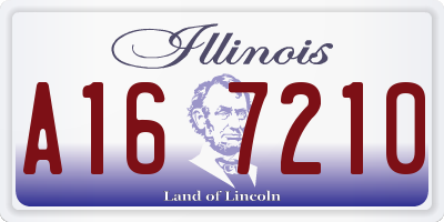 IL license plate A167210