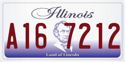IL license plate A167212