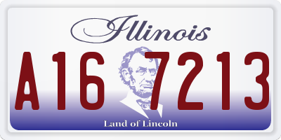 IL license plate A167213