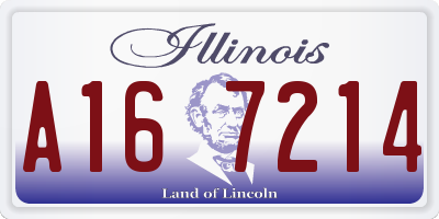IL license plate A167214