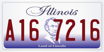 IL license plate A167216