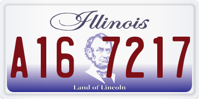 IL license plate A167217