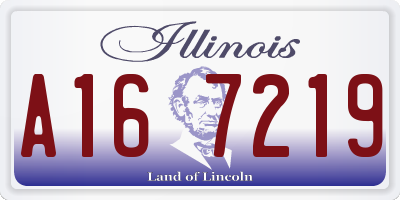IL license plate A167219