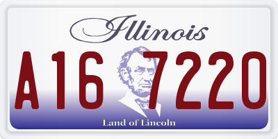 IL license plate A167220