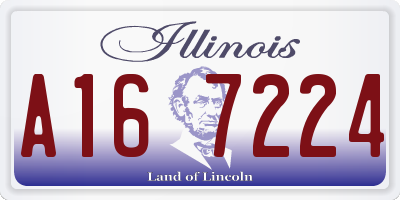 IL license plate A167224