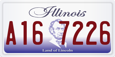 IL license plate A167226