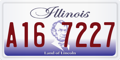 IL license plate A167227