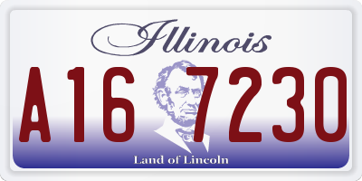 IL license plate A167230
