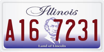 IL license plate A167231