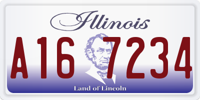 IL license plate A167234
