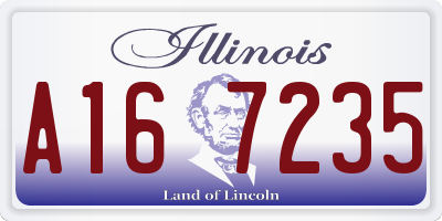 IL license plate A167235